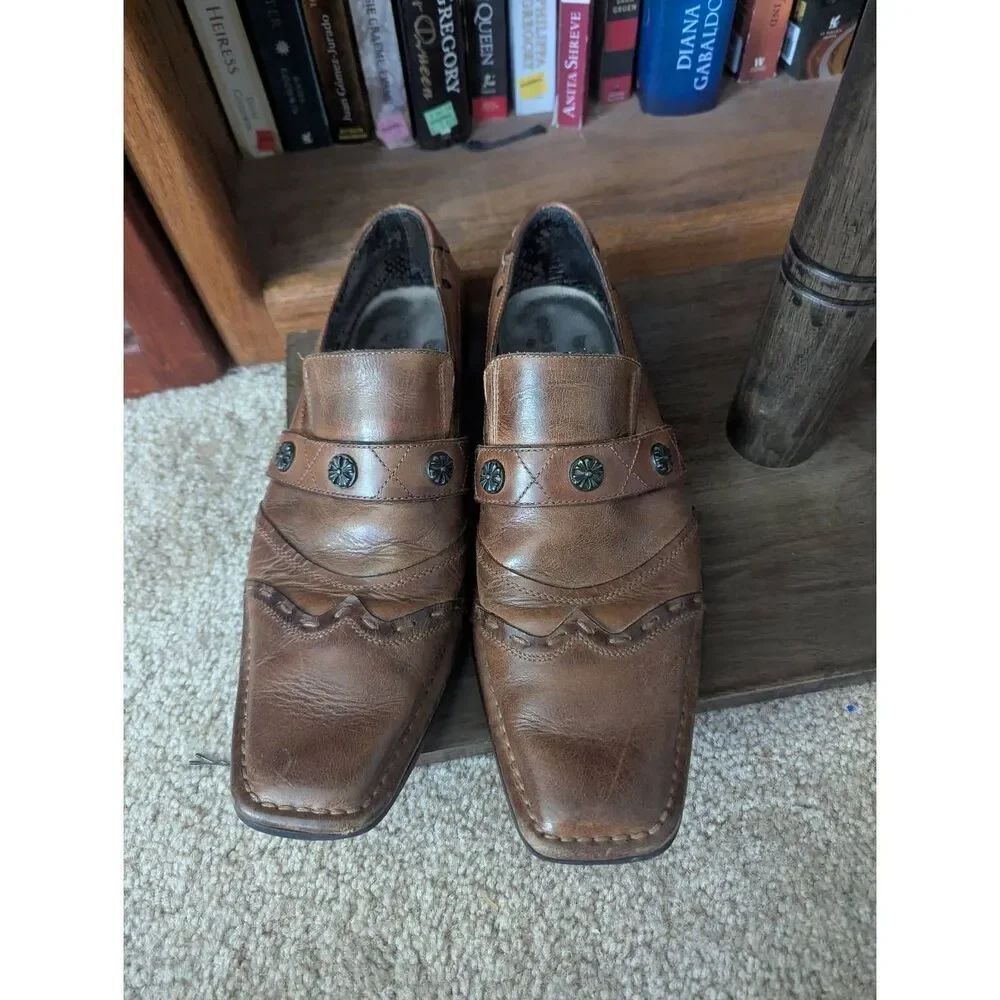 Men’s Mark Nason Lounge U Rock Studded Loafers Shoes Size 8.5